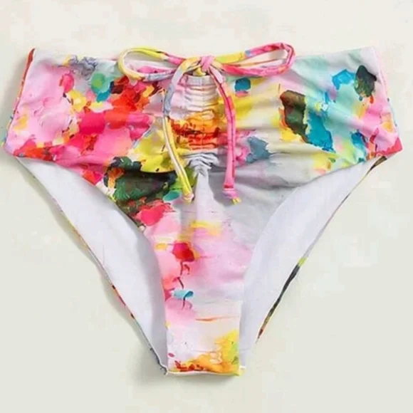 Triangle bikini swimsuit.  with front lace. Size S. - Picture 5 of 16